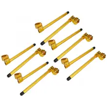 Руль Универсальный алюминиевый Золотой мотоцикл руль Модифицированная разделительная ручка аксессуар motocicleta