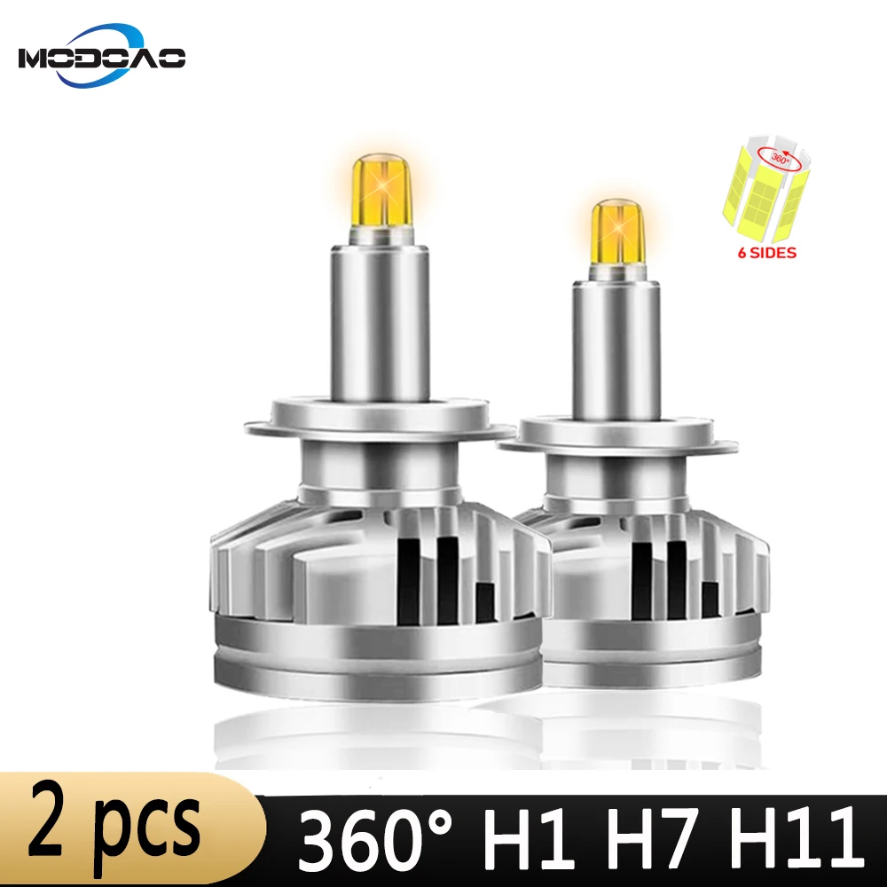 3D 360 градусов 18000LM H11 Противотуманные фары H7 светодиодный фар HB3 9005 HB4 H3 880 881 Canbus