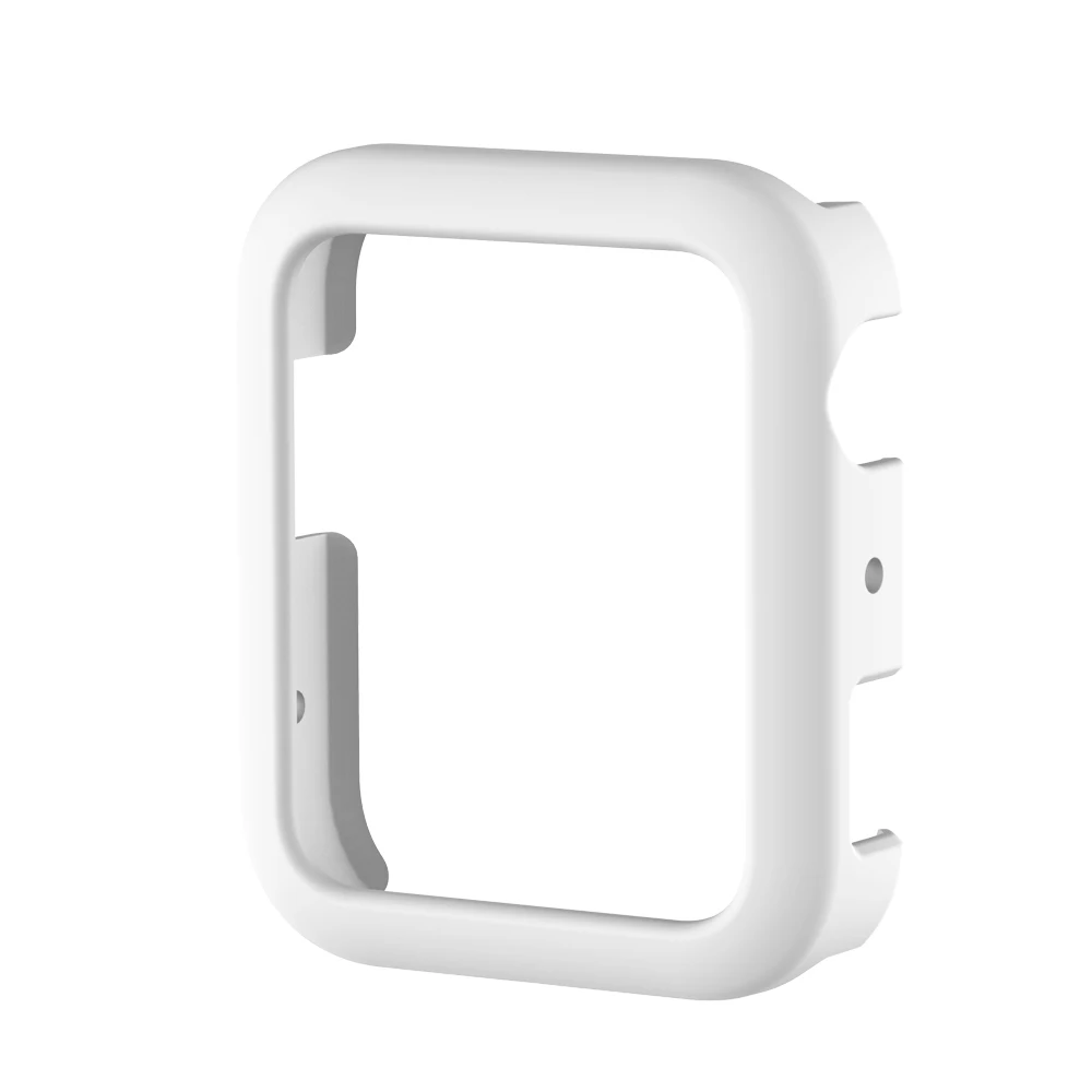 White Тонкий пластиковый чехол для Xiaomi mi, чехол для часов, модный Жесткий ПК Бампер для mi Smart Watch, рамка, легкий корпус, аксессуары - Цвет: White