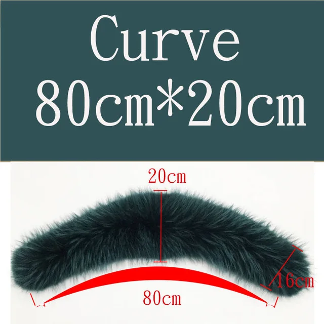 Зима настоящий натуральный меховой воротник женские шарфы 60 см-90 см модное пальто свитер шарф воротник роскошный мех енота шейный платок - Цвет: 80x20WGreen