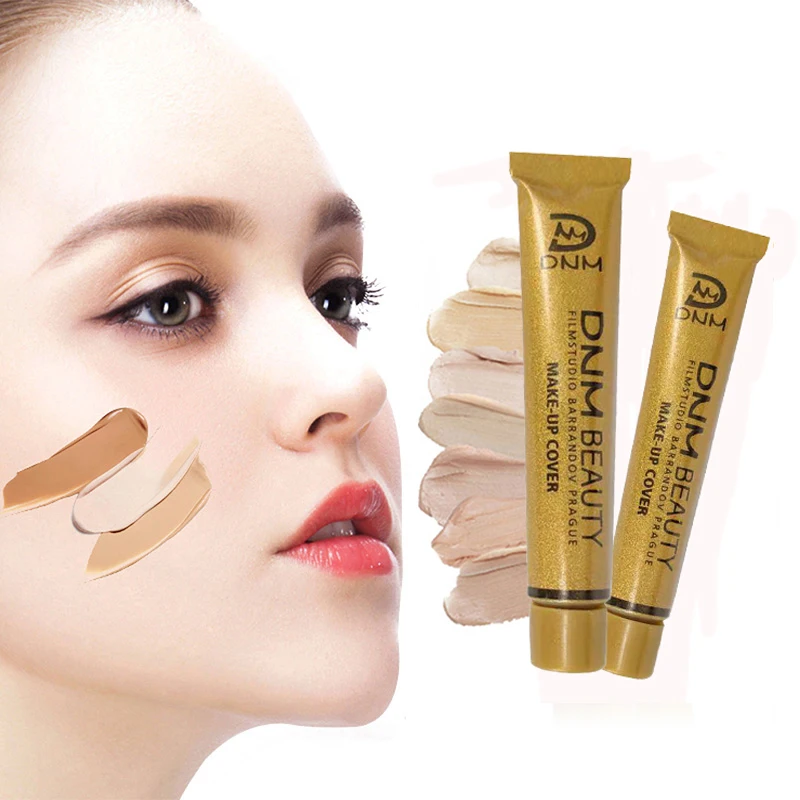 Full Skin Concealer Foundation Cream Face Professional Blemish Cover Dark Spot Tattoo Contour Makeup Liquid Concealer Cosmetic