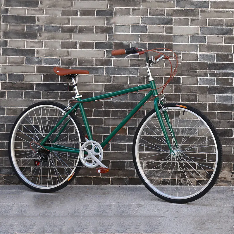 Excellent Road Bike 26 inch Retro Variable Speed Light Bicycle Commuter Vintage Adult Student Men And Women Selling 0