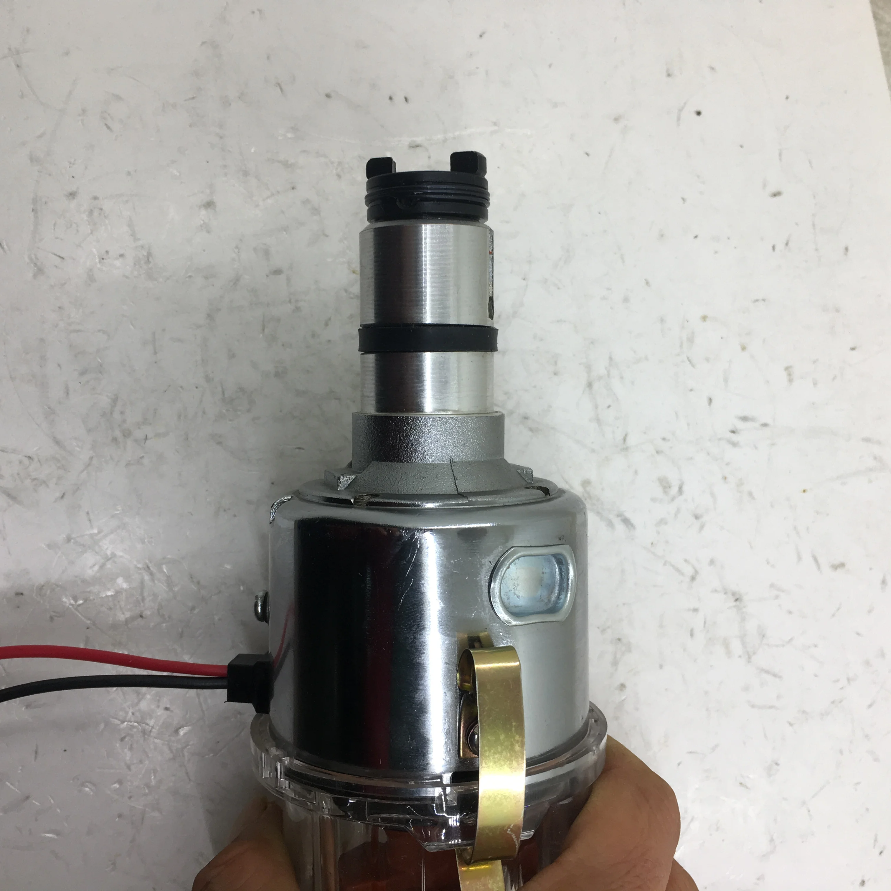 SherryBerg electronic distributor 009 / 094 Centrifugal Advance Distributor Chrome For VW 1200-2332cc Engines white clean cap