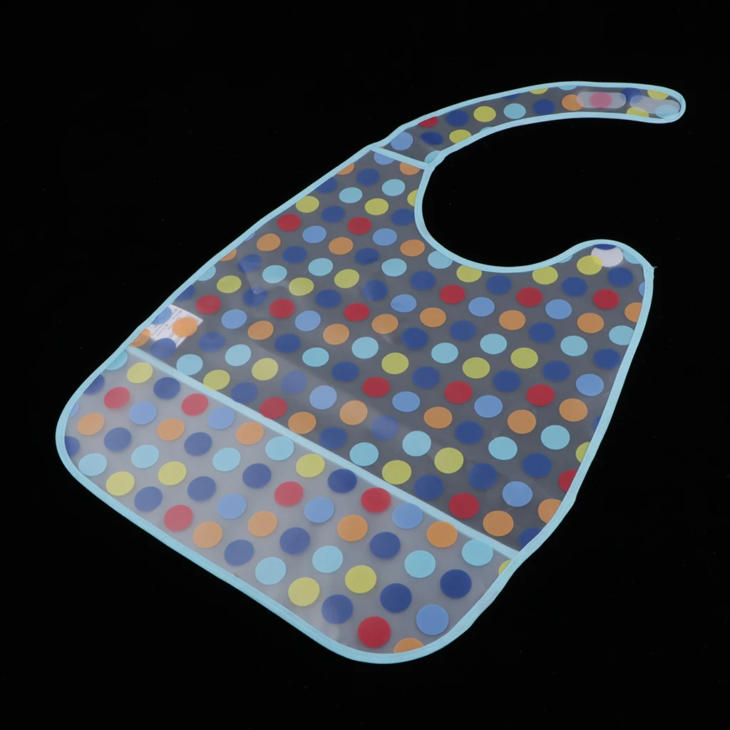 Waterproof Anti-oil Adult Kids Feeding Saliva Towel Meals Clothing Protector Bibs Easy Wipe Clean for Elderly Patients