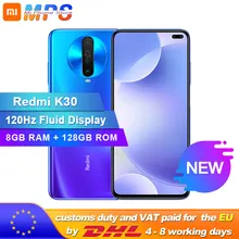 Смартфон Xiaomi Redmi K30 8GB 128GB 4G, Восьмиядерный процессор Snapdragon 730G, камера 64 мп, 120 Гц, жидкий дисплей, 4500 мАч