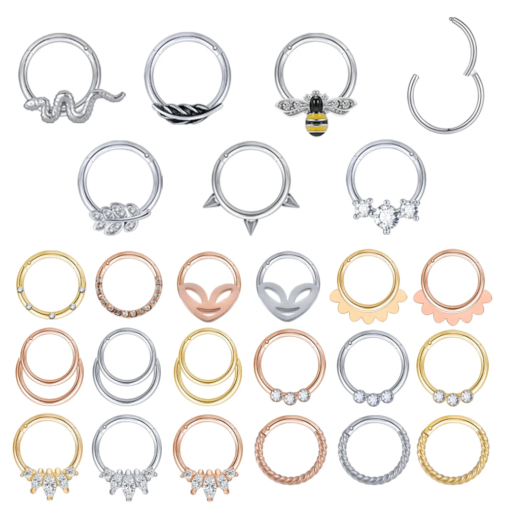 orecchino d'argento Gioielli Gioielli per il corpo Cerchietti e perni da naso Anello setto anello d'argento per elica o setto 