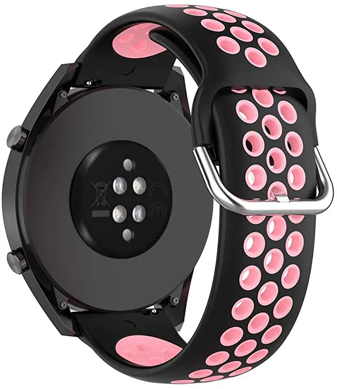 Silicone Smart Watch Strap - Adjustable 20/22mm Band for Enhanced Comfort and Style
