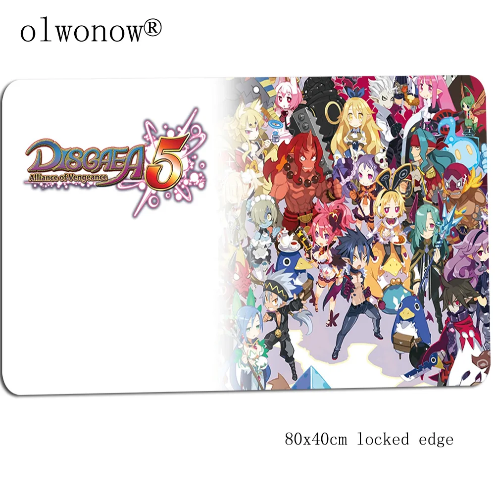 Disgaea коврик для мыши геймер HD с узором 800x400x2 мм игровой коврик для мыши модные аксессуары для ноутбука ПК эргономичный коврик для мыши - Цвет: Size 800x400x2mm