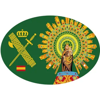 

Sticker oval Civil Guard Our lady Pillar 80x60mm.