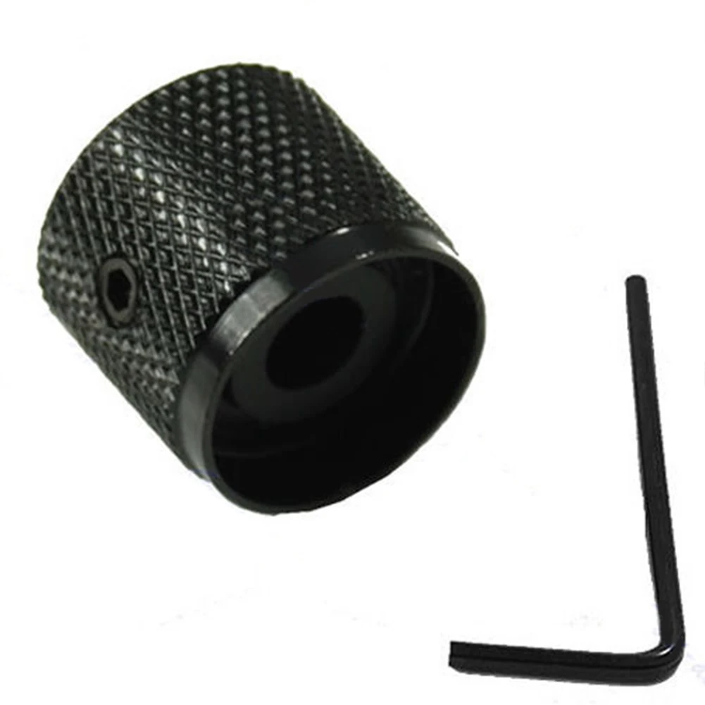 

Electric Guitar Bass Parts & Accessories Metal Dome Tone Tunning Knob with Hexagon Screws Lock Volume Control Buttons