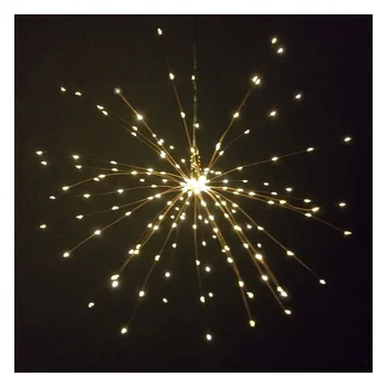 

100/150/200 LEDs Hanging Decor LED Stringlight Starburst Remote Control Waterproof Warm Fairy Lights for Home Bedroom Decoration