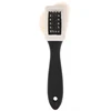 2pcs/set Leather Stain Cleaner Suede Shoe Brush 3 Side Cleaning Brush Rubber Eraser Black S Shaped Shoes Cleaner Boot Shoe 4