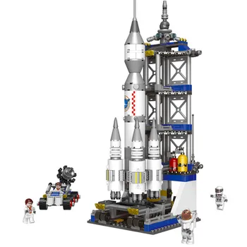 

XingBao 822PCs Space Series Rocket Station Building Block Set Space Exploration Center Kids Bricks DIY Educational Toys gifts
