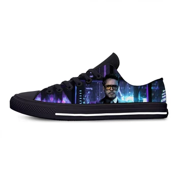 

Movie Actor Star Robert Downey Jr. Hot Cool Fashion Canvas Casual Shoes Breathable Lightweight Sneakers 3D Print For Men Women