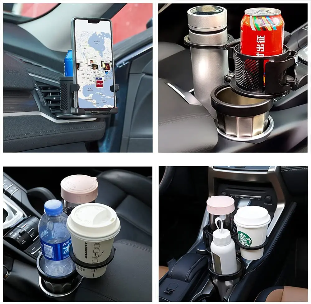 Vehicle-mounted Cup Holder with 3 Storage Cups Saving Car Space Water Cup  Tooth Brush Dispenser Bathroom Organizer Accessories