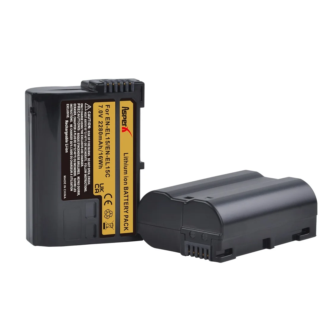 2280Mah En-El15C El15 Batteria Batterie Bateria Per Nikon Z5, Z6, Z6 Ii, Z7, Z7Ii D600 D610 D600E D800 D800E D81