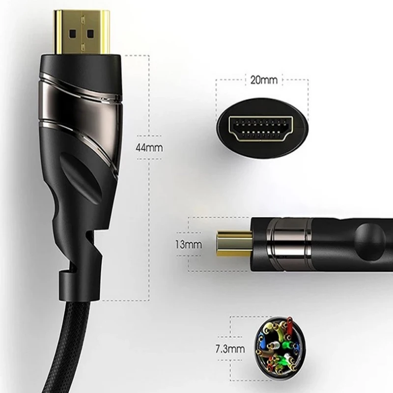 HDMI кабель к 2 1 8K для Xiaomi проектор переключатель PS4 телевизор TVBox xbox 360 м 3 Кабель