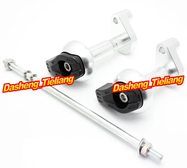 

For KTM 990SM-R 990SMR 2009-2012 & 950LC8 2001-2008 Frame Sliders Crash Pads Protector, Motorcycle Spare Parts, Silver Color