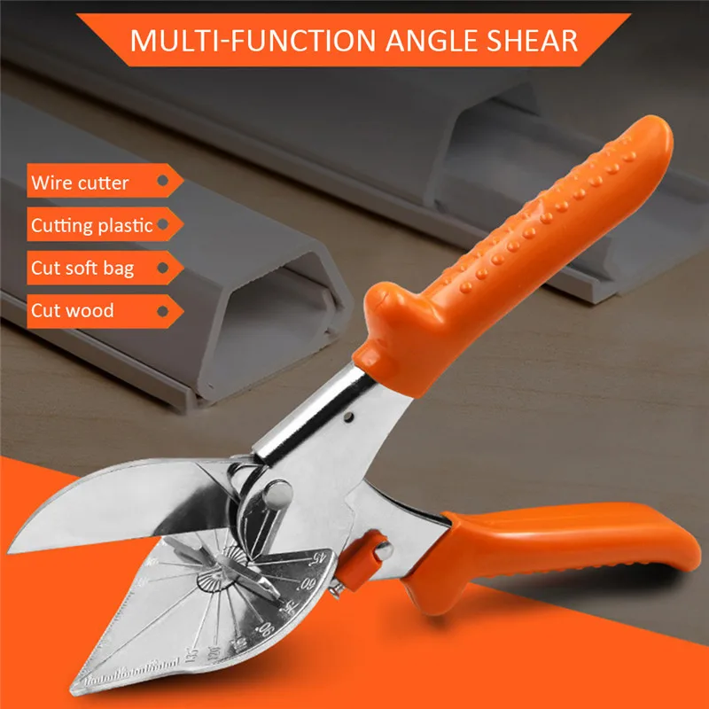 45-180 Degree Multi Angle Mitre Siding Wire Duct Cutter PVC PE Plastic Pipe
