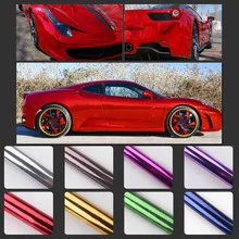 Vinyl Chrome Mirror Vinyl Film Wrapping Synthetic Polymer PVC Film Sticker Decal Motorcycle Bike Auto Wrapping Car-Styling jumbo blue camouflage vinyl wrapping film elite blue camo car vinyl roll bubble free for vehicle decal size 1 50 30m