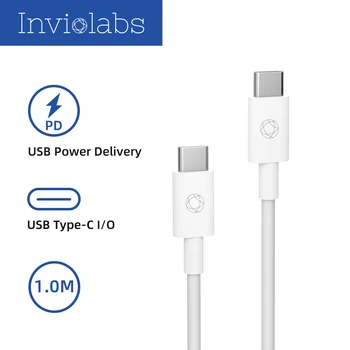 

Inviolabs USB 3.1 Type C to USB C Cable for Xiaomi MacBook Matebook iPad Pro 2018 Galaxy Pixel Nexus PD 60W Fast Charger Cable