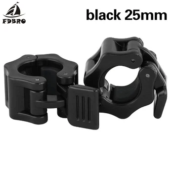 

FDBRO 1pair Barbell Collars Standard Spinlock Clamps Dumbbell Clips Lock Jaw Quick Release Fitness Body Building Gym Accessories