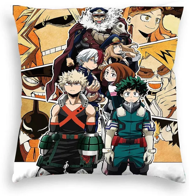 45x45cm Anime Pillowcase My Hero Academia Handsome Boy Pillow Cover Otaku Pilow High School Student Anime Game Dakimakura Waifu Decorative Pillows Aliexpress