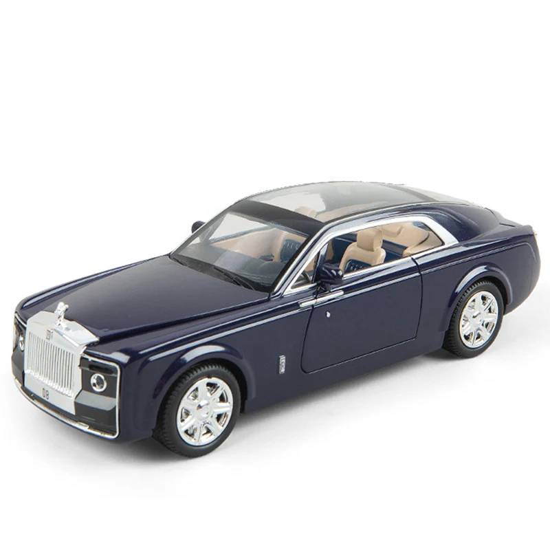 1:24 Rolls-Royce Sweptail высокая имитация сплава Роскошная модель автомобиля rolls royce металлическая модель под давлением звук и светильник - Цвет: No Original Box