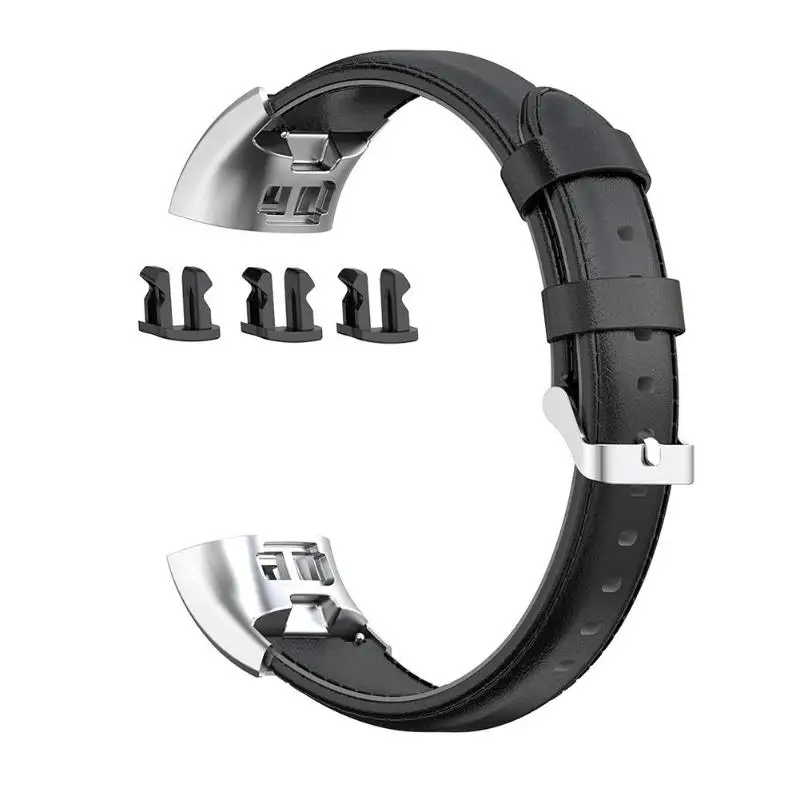 Синтетический кожаный сменный браслет на запястье для huawei Band 3 3 Pro TER-B09 TER-B29 аксессуары - Цвет: Черный