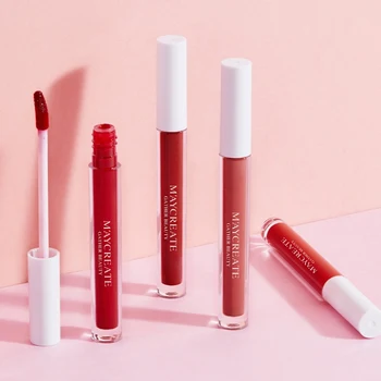 

4PCS/SET Makeup Lip Gloss Set Velvet Waterproof Liquid Lipstick Lip Tint Moisturizer Long Lasting 24 Hours Makeup lips Cosmetics
