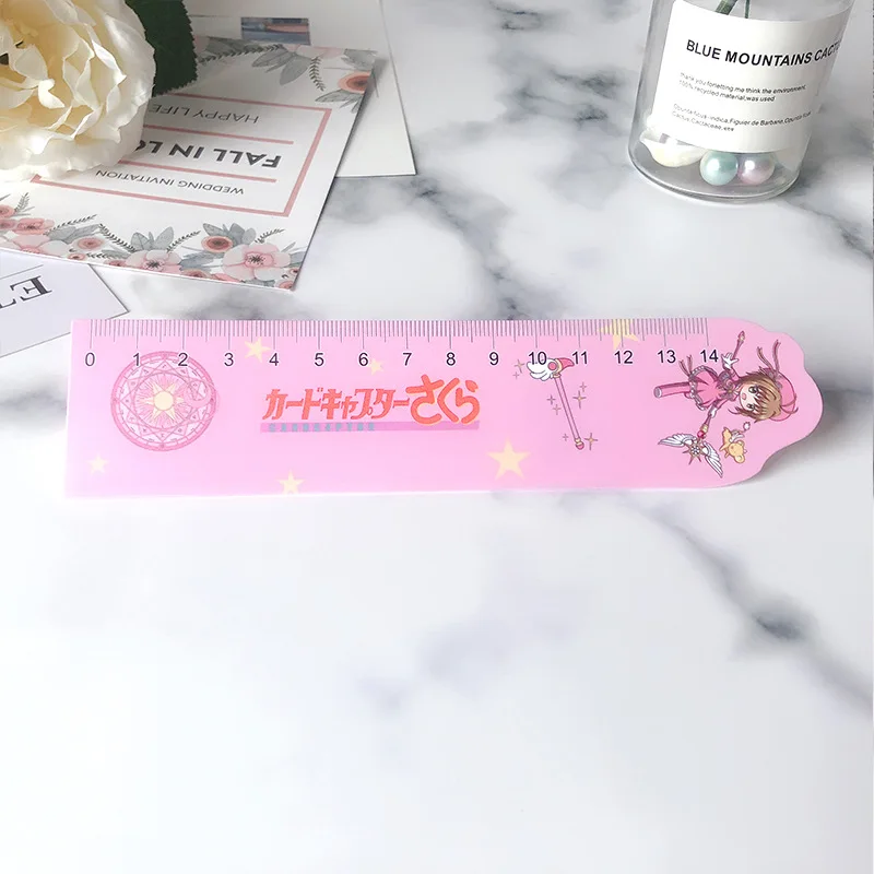 

Anime Ruler Cardcaptor Sakura Material Escolar Ruler Precision Measuring Tool Learning Student School Stationery