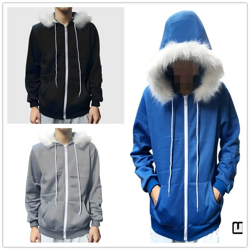 

New Arrival 3 Colors Game Undertale Sans Zipper Hoodie Coat Sweatshirt Cap Unisex Hoodies Sweatshirt Cosplay Costume S-3XL