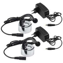 2 pçs com plugue 45mm umidificador ultra sônica fabricante da névoa incubadora industrial 24v nebulizador atomizador cabeça fogger atomizador plugue da ue
