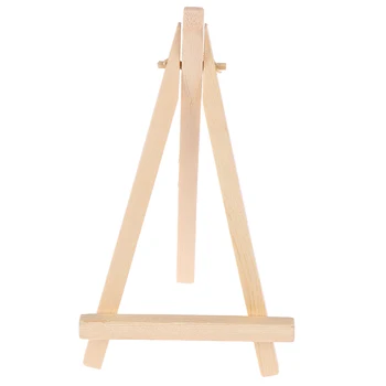 

1PC Mini Artist Wooden Easel Wood Wedding Table Card Stand Display Holder For Party Decoration 15*8cm Triange Easel