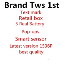 Новейшие Tws 1st с умным сенсором беспроводные Bluetooth наушники и наушники для iP 6 7 8 X XS Max Pad и Android