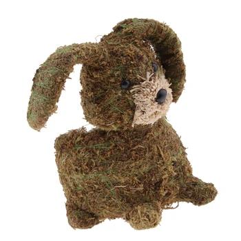

Moss Weaved Rabbit Shape Flower Pot Succulent Planter Garden Basket
