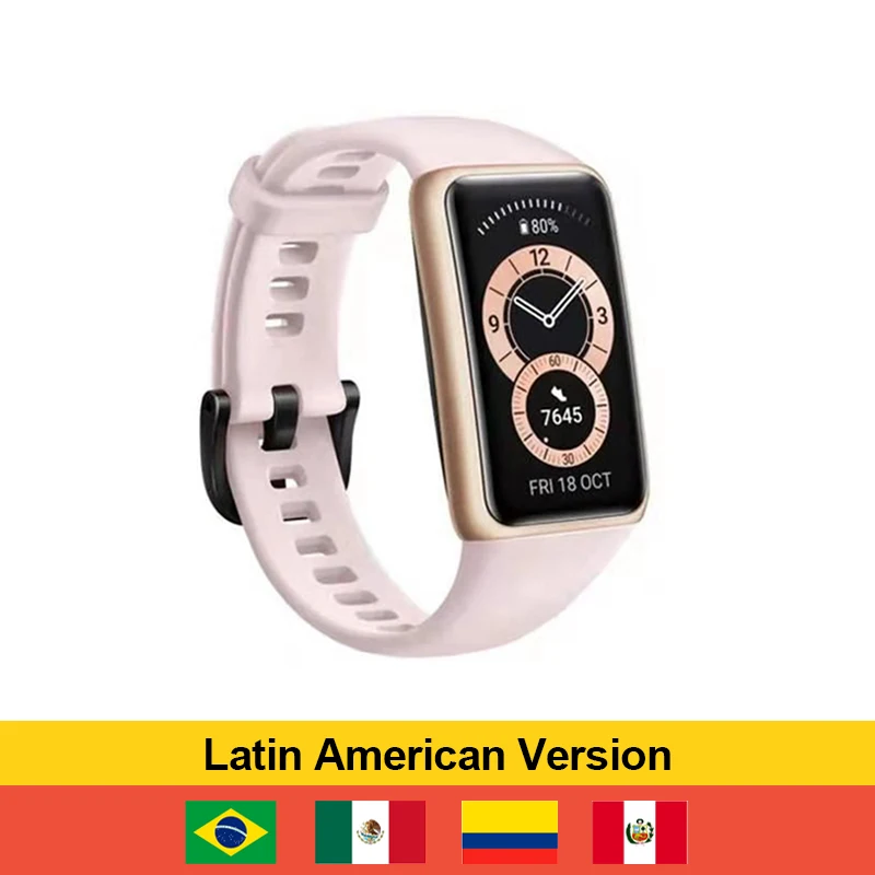 Global Version Huawei Band 6 Band6 SpO2 BT5.0 1.47'' AMOLED Screen Heart Rate Tracker 2-Week Life Braccialetto Relógio inte 