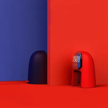 

Time Gentleman Alarm Clock Intelligent Switch with Voice-controlled Night Light Multifunction Bedside Sleeping Electronic Clock