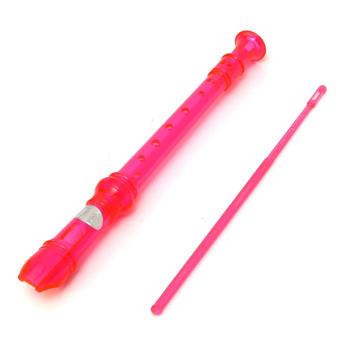 Translucent Soprano Descant Recorder 8-hole Clarinet Instrument Students School