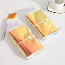 Bloc notes Portable en PVC, bloc notes Laser, planificateur de voyage, Agenda quotidien, hebdomadaire, papeterie pour bricolage