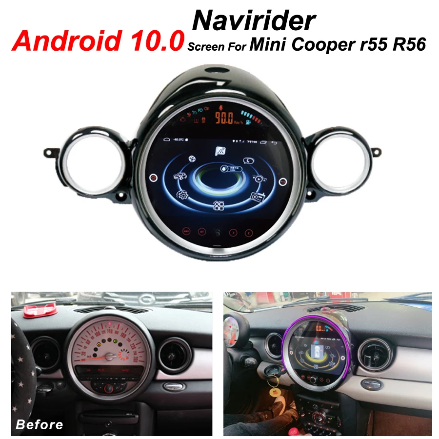 9" Car Radio Multimedia Player For BMW Mini Cooper Countryman R56 R60 2014  Android 10 GPS Navigation Video Recoder Head Unit