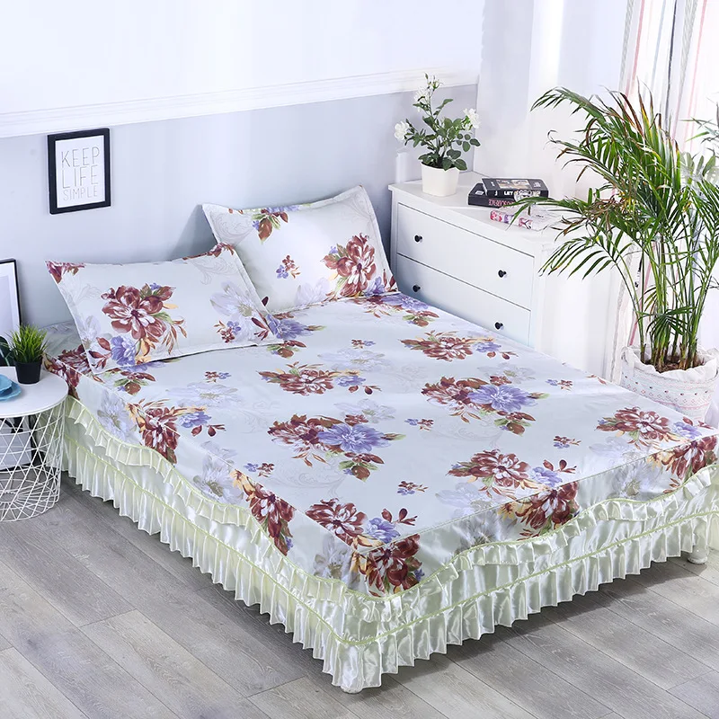 colour 8 Dreampatar современные красные цветы Европейский лотос кружева дома комфортная кровать крышка мода фиолетовый роза один двойной мягкие постельные принадлежности BY246B - Цвет: colour 8