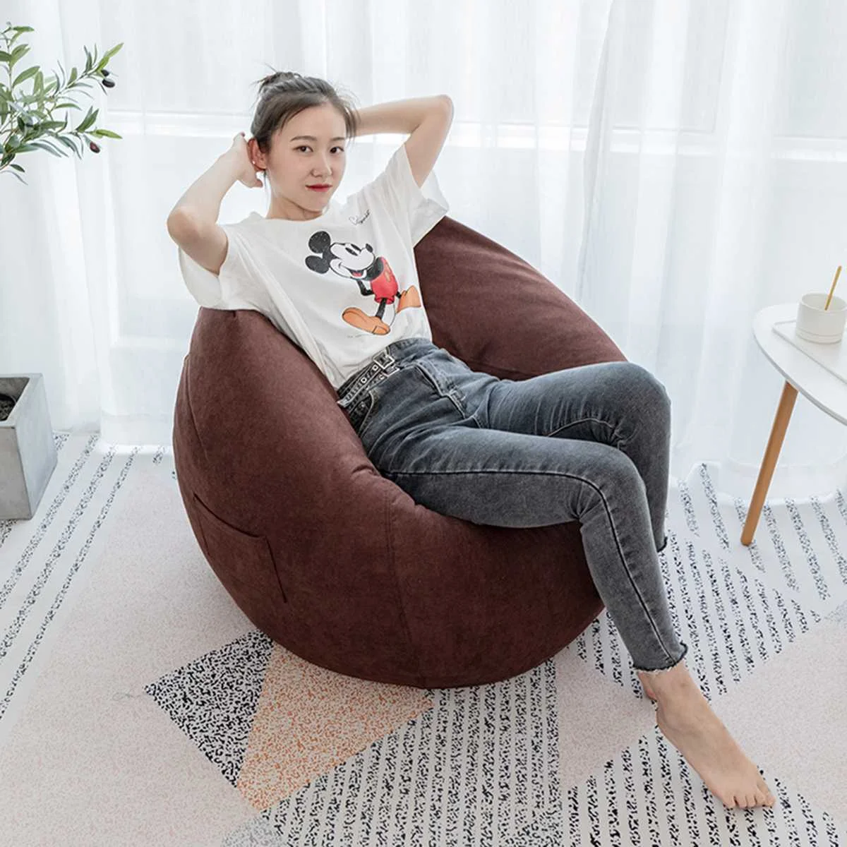 Чехол для дивана Nesloth Lazy BeanBag бархатный чехол без наполнителя сумка кресла