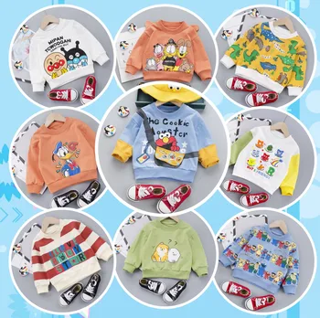 

Baby Sweatshirt Cartoon Kids Casual Sportswear Infant Clothing Cotton Hooded Clothes Cotton Tops Pullover Fashion Boys Outwear