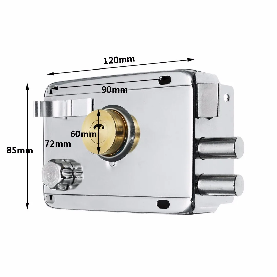 1pc Exterior Door Lock Security Anti-theft Lock Mortise Lock Insurance Gate Lock for Home Furniture Hardware