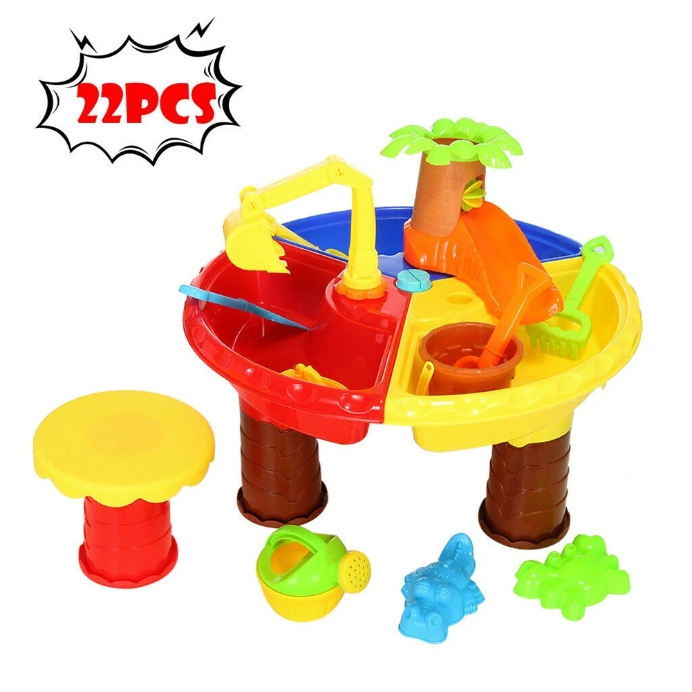  Bucket Kids Beach Toy Set Water Seaside For Children Digging Pit Summer Sand Table Outdoor Sandglas
