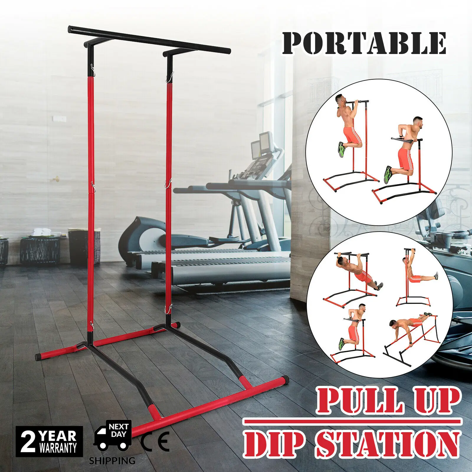 US $130.50 Multifunctional 100kg Pull Up Bar Pull Up Pull Up Home Power Station 200cm Exercise Tower Portable Indoor Fitness