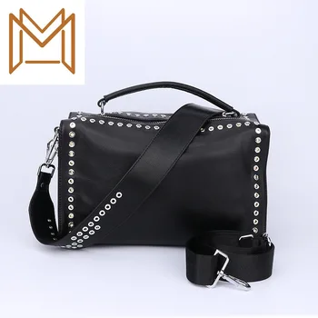 

Woman Package Wind Personality Head Layer Cowhide Handbag Genuine Leather Pillow Package