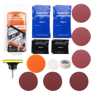 

Headlight Restoration Polishing Kits Headlamp Clean Paste Systems Car Care Wash Head Lamps Brightener Refurbish Repair