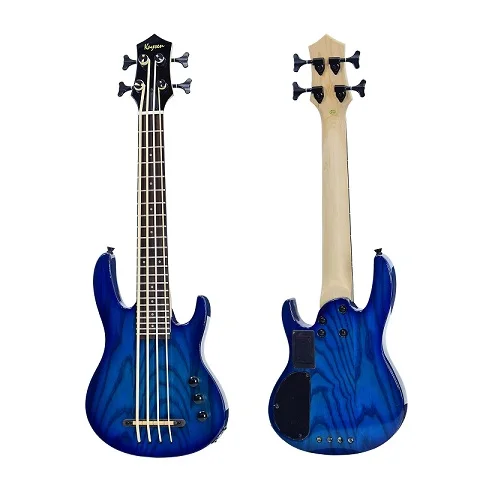 30 дюймов 4 струны бас Гавайские гитары укулеле электрический бас палочки электрический бас 30 дюймов Мини Бас Детская производительность использования - Цвет: Синий